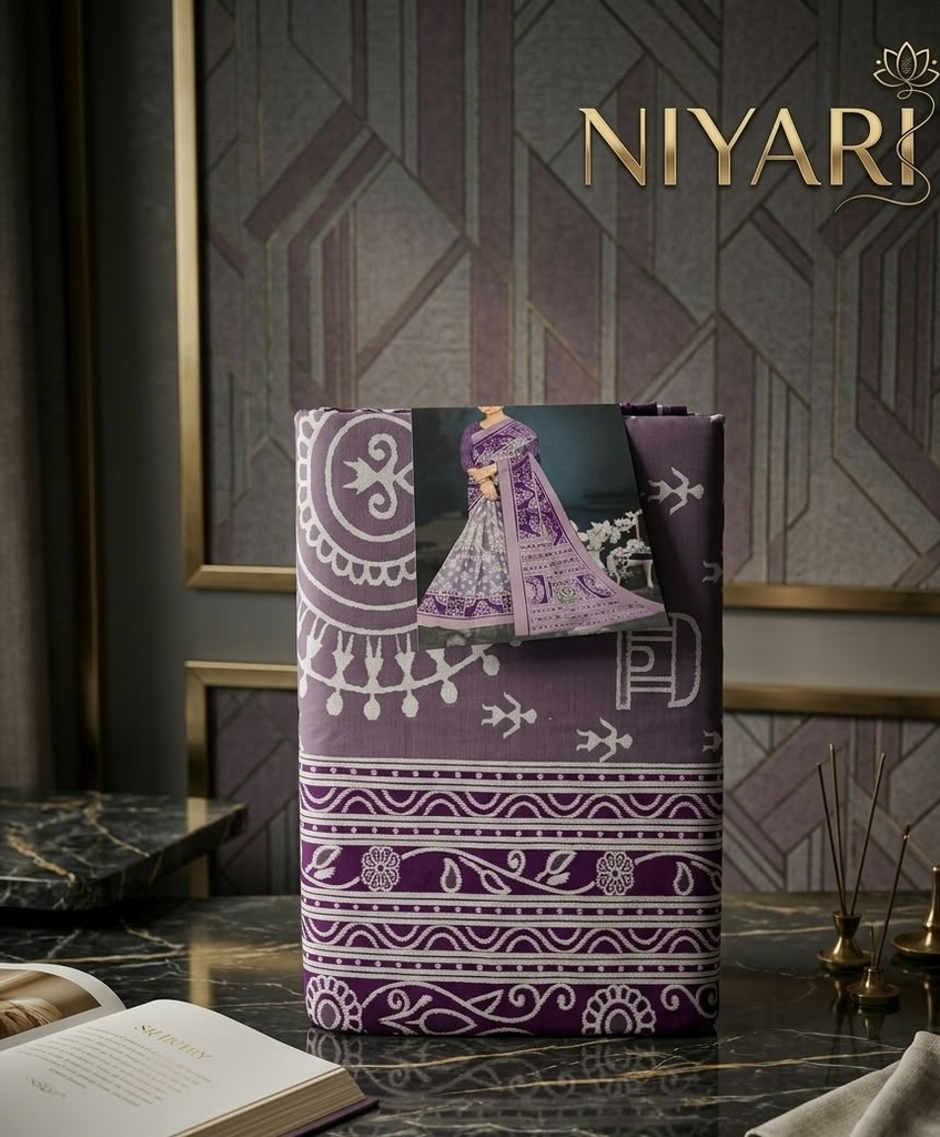 Beautiful Kota Lichi Silk Saree