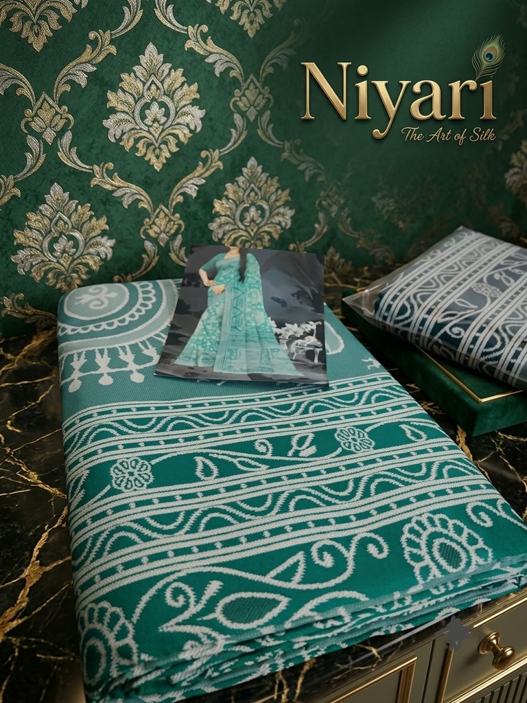 Beautiful Kota Lichi Silk Saree